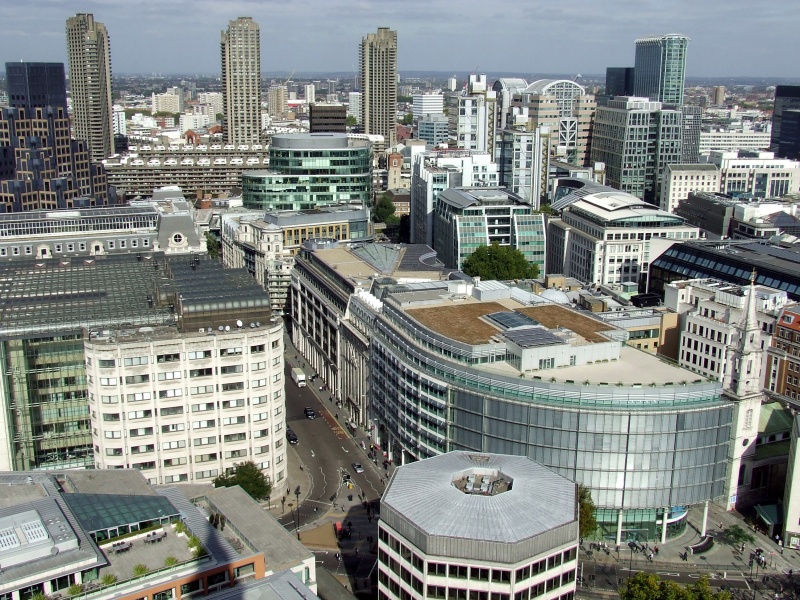 Vista desde la cúpula de la catedral de San Pablo